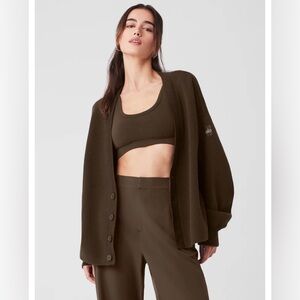 ALO Yoga Brown Women's Cardigan